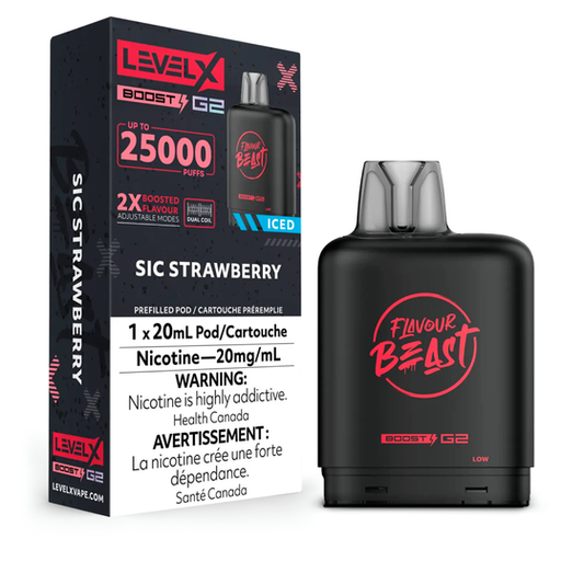 Level X Boost G2 25K SIC Strawberry