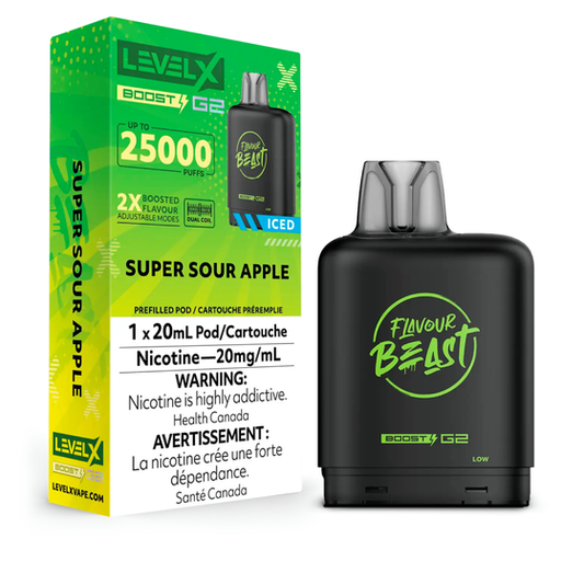 Level X Boost G2 25K Super Sour Apple