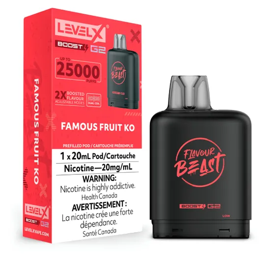 Level X Boost G2 25K Famous Fruit KO
