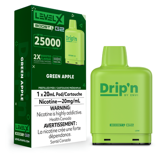 Level X Boost G2 Drip'n 25k Green Apple